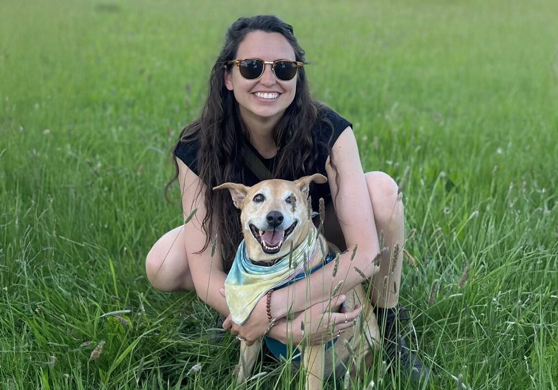 Jocelyn Schindler With Dog Named Cali